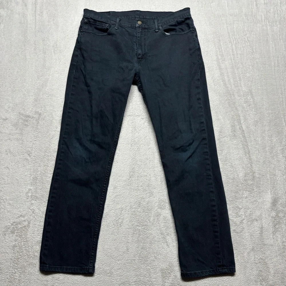 Levis 511 Slim Straight Jeans Mens 36x30 (Fits 36x29) Black Denim Stretch